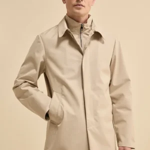 Trench Impermeabile con Pettorina - BEIGE