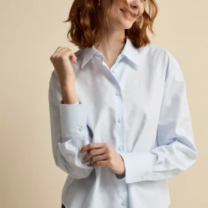 Camicia Over Microfantasia in Cotone - FANT. AZZURRO