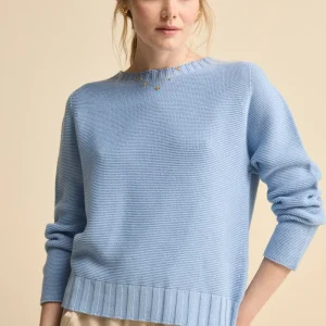 Maglia Barchetta Over in Cotone - AZZURRO