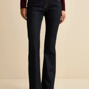 Jeans Mid-Flare Regular Fit in Cotone - DENIM