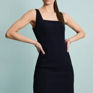 Abito Tubino Midi da Cerimonia - BLU