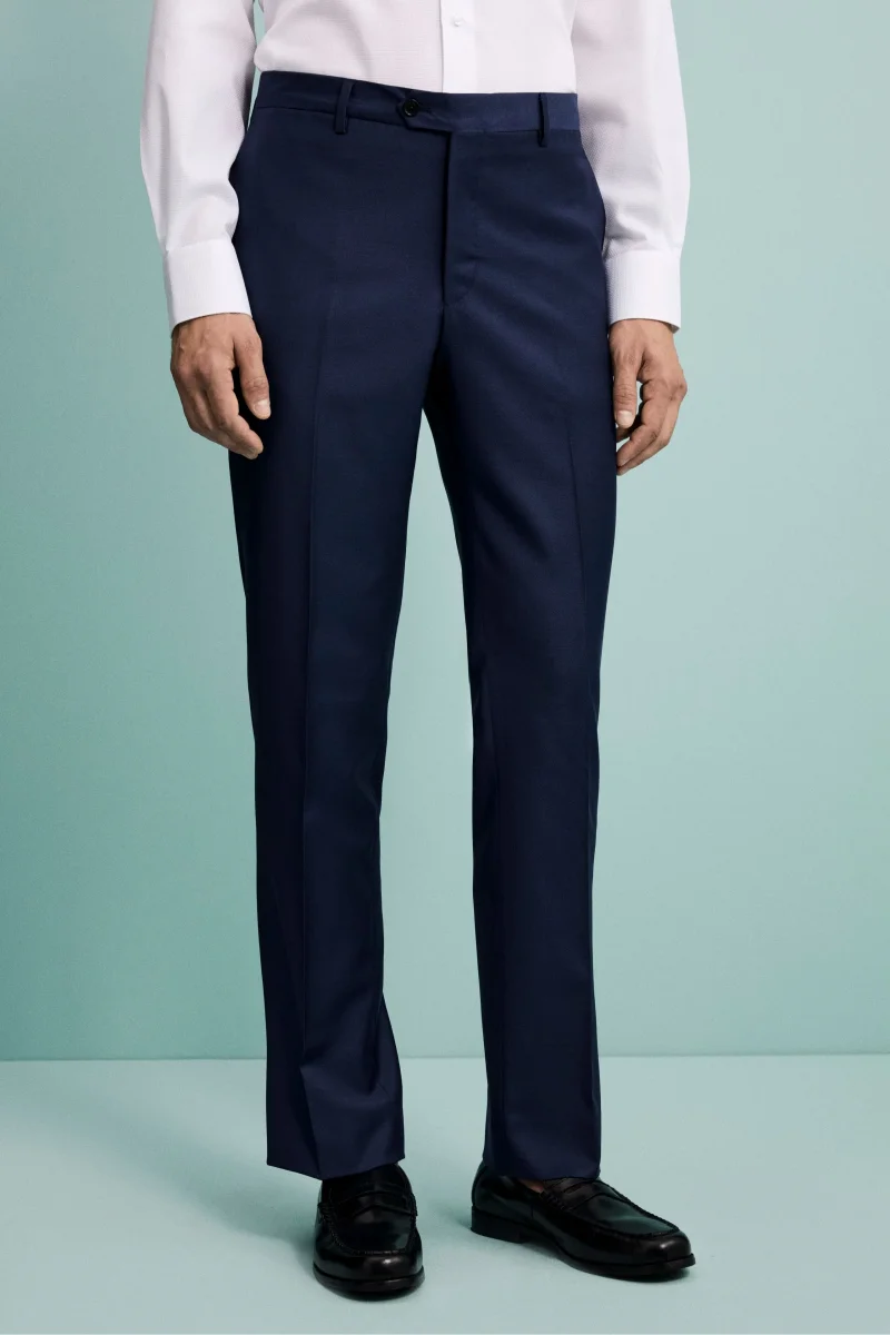 Pantalone da Cerimonia in Lana Vergine Drop 8 - BLU - immagine 2