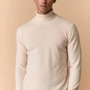 Dolcevita in lana e cashmere - LATTE