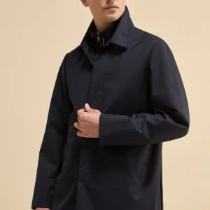 Trench Impermeabile con Pettorina - BLU