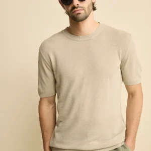 T-Shirt Girocollo in Misto Lino - CORDA