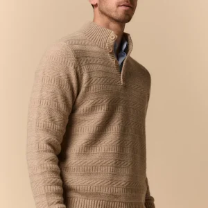 Lupetto con bottoni in Lana Merino Extrafine - BAMBU’