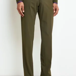 Pantalone Slim in Jersey - VERDE MILITARE