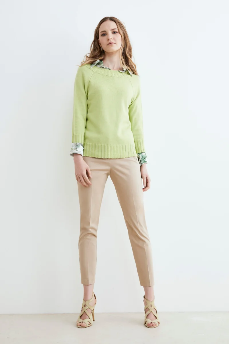 Pantalone elasticizzato - BEIGE - immagine 5