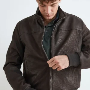 Giubbotto in pelle uomo - T.MORO