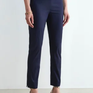 Pantalone capri con elastico - BLU