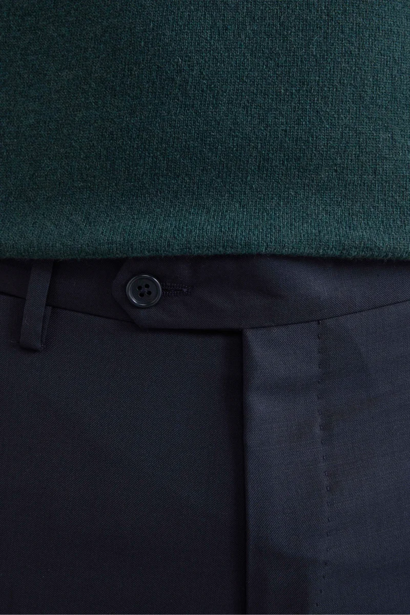 Pantalone Comfort in Lana - BLU - immagine 3