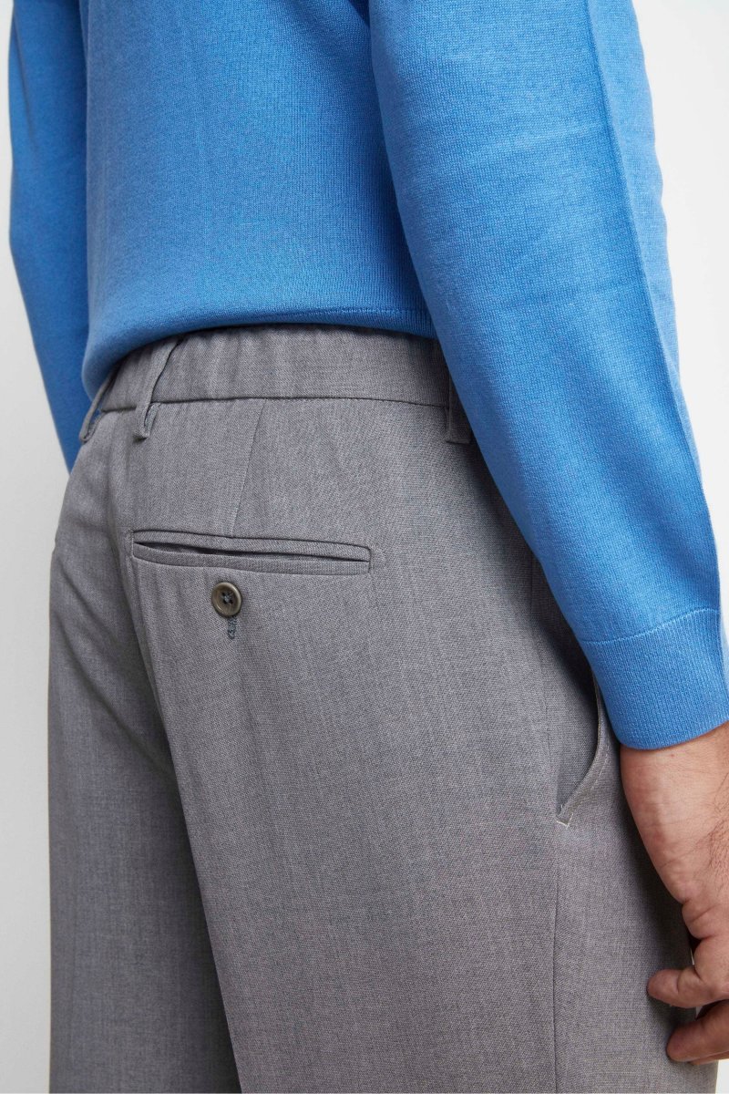 Pantalone Coulisse in Lana - GRIGIO CHIARO - immagine 3