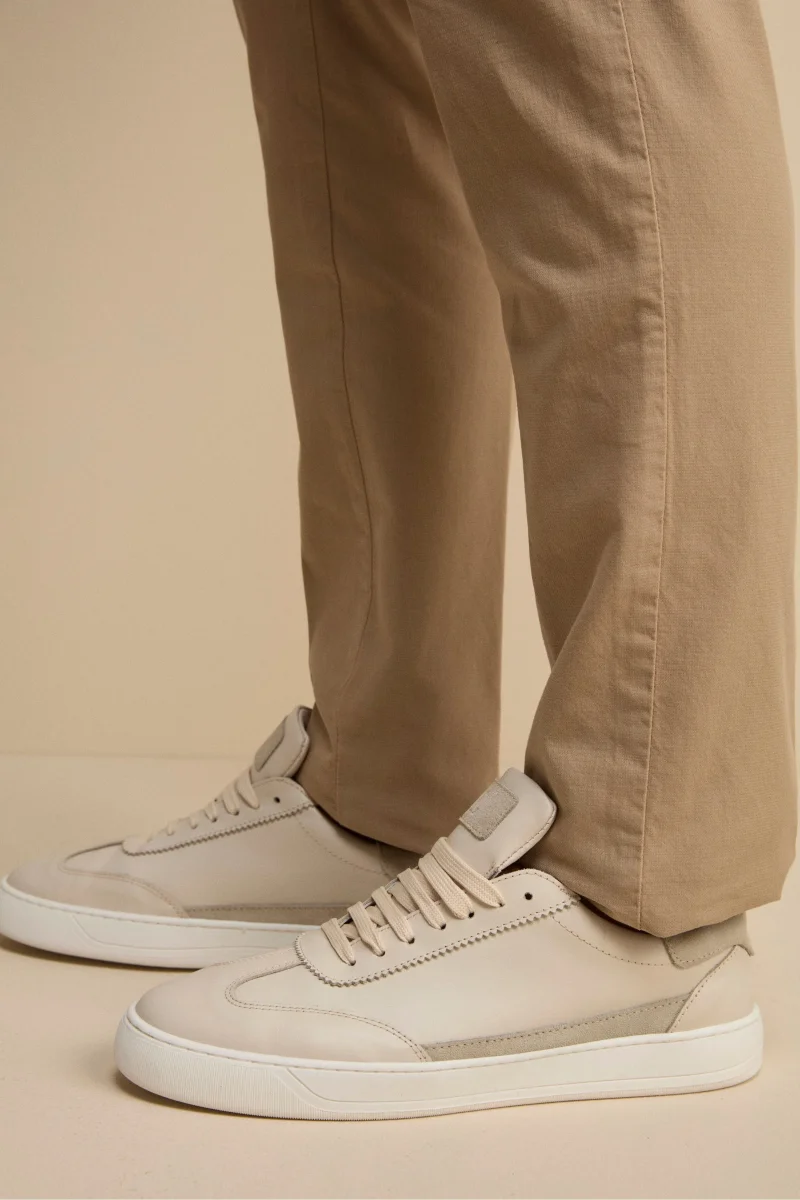 Sneakers Camoscio in Pelle - PANNA - immagine 3