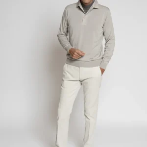 Polo in Lana Royal Merino super fine Beige Chiaro