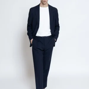 Abito sfoderato in lana finissima 150's super light Blu Navy