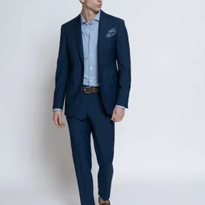 Abito Fil a Fil 130's Blu Petrolio