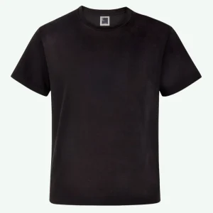 T-Shirt Girocollo in Jersey di Cotone - NERO