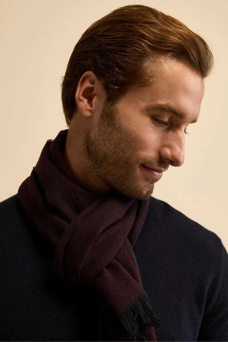 Stola in Lana Vergine - GRIGIO - immagine 3