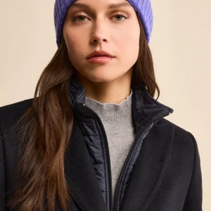 Cappello in cashmere a coste - PERVINCA