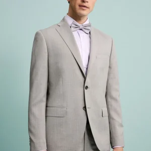 Abito Sallia Monopetto Slim Fit in Lana Vergine - GRIGIO CHIARO