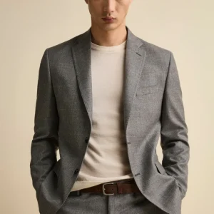 Abito Check Monopetto Regular Fit in lana Vergine - GALLES GRIGIO