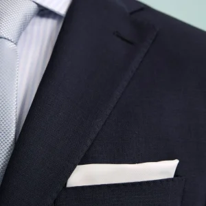 Pochette da Cerimonia in Seta - BIANCO