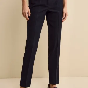 Pantalone a Sigaretta Regular Fit in Velluto - BLU