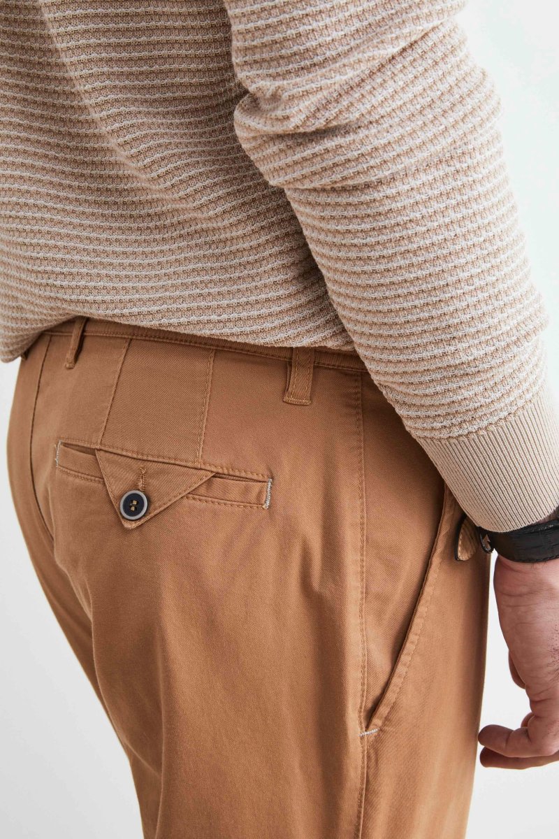 Pantalone chino in cotone - BRUCIATO - immagine 3