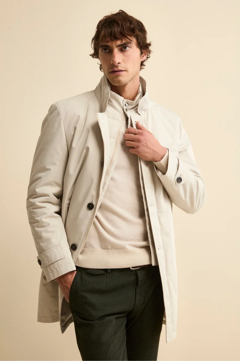 Impermeabile con paramontura - GHIACCIO - immagine 3