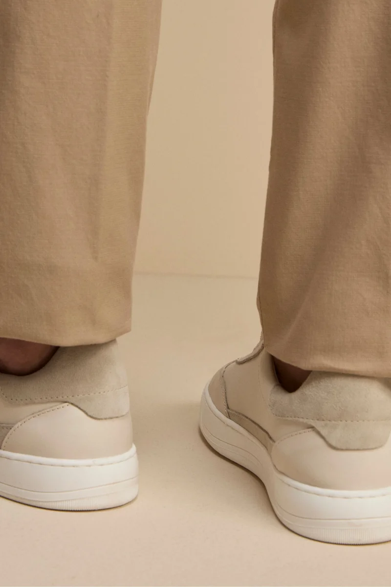 Sneakers Camoscio in Pelle - PANNA - immagine 4