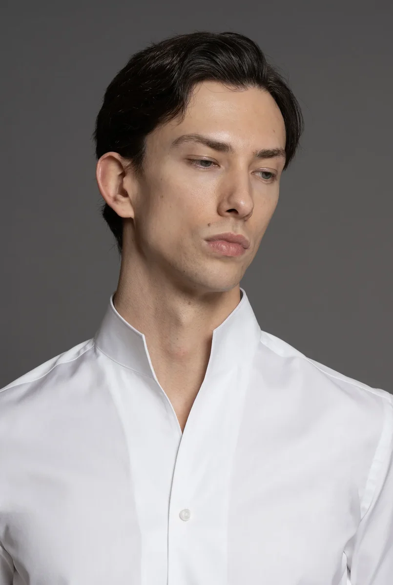 Camicia con collo Aristocratico Bianca - immagine 2