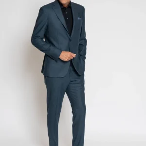 Abito in Lana Cashmere Blu Petrolio