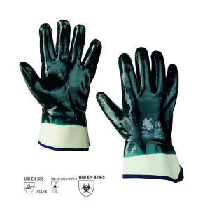 GUANTI NBR CON MANICHETTA INTERNA RIVESTITO - 6302