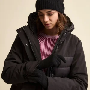 Guanti in cashmere - NERO