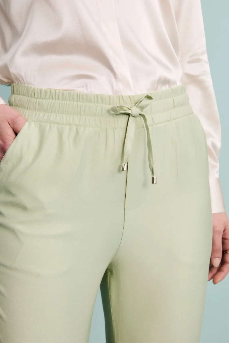 Pantalone Cropped Elegante con Coulisse - MELA - immagine 4