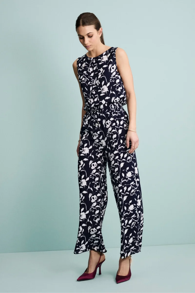 Top Floreale Elegante - FANT. BLU - immagine 4