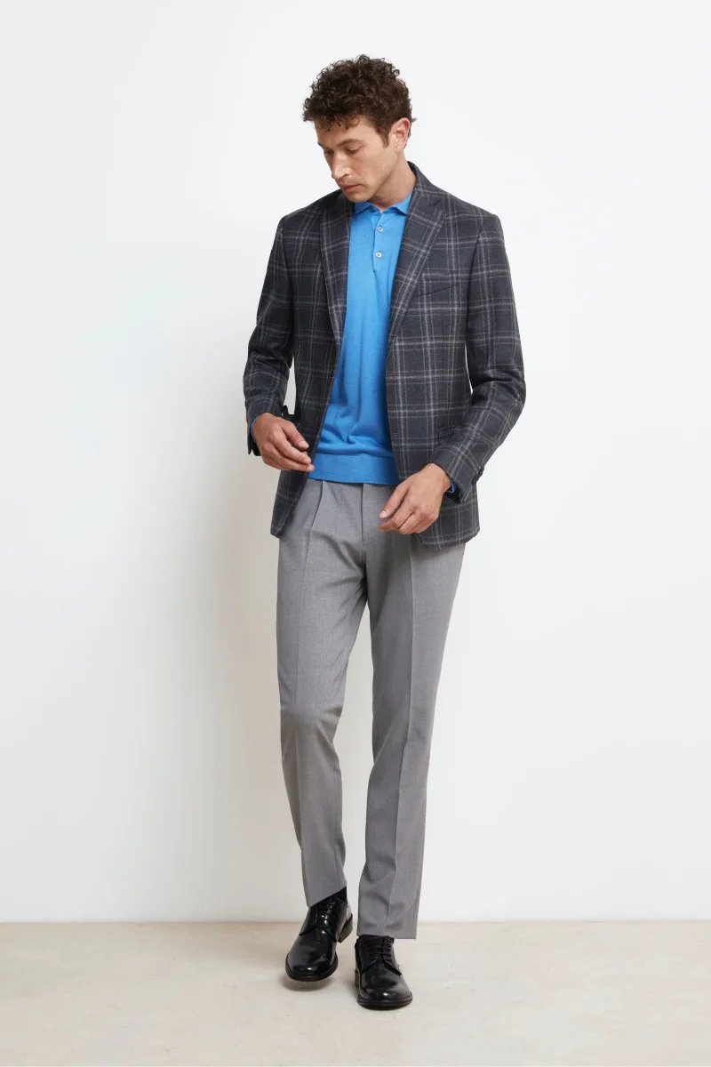 Pantalone Coulisse in Lana - GRIGIO CHIARO - immagine 5