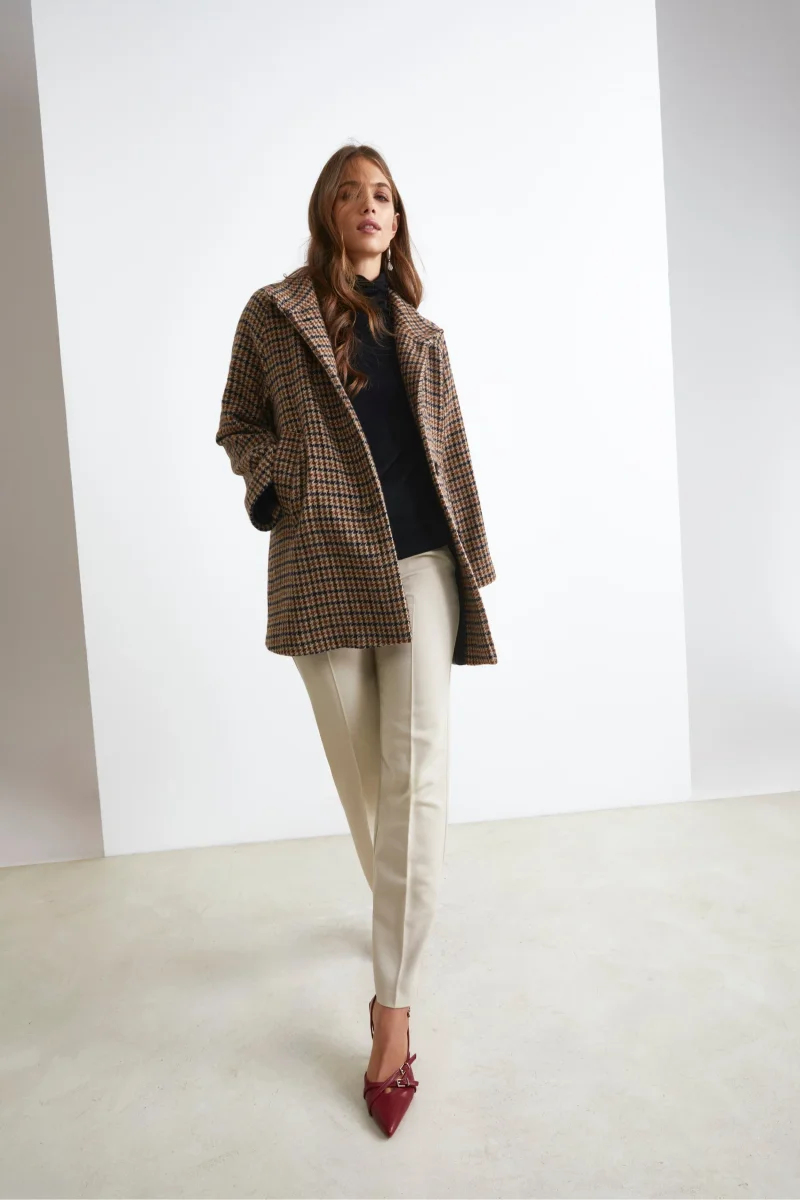 Pantalone Sigaretta Regular Fit - BEIGE - immagine 5