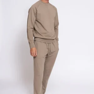Pantalone Jogger in cotone Nocciola