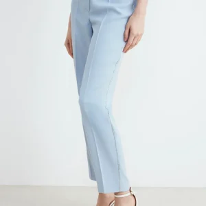 Pantalone a sigaretta - AZZURRO
