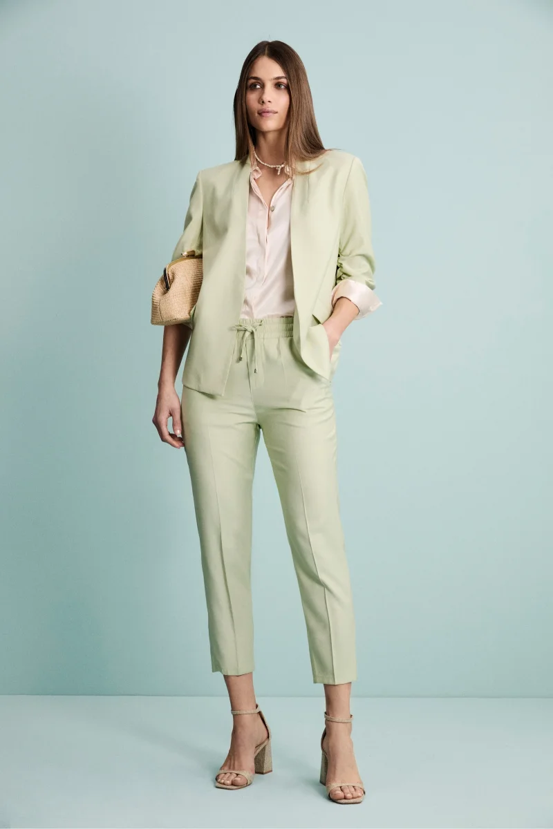 Pantalone Cropped Elegante con Coulisse - MELA - immagine 5