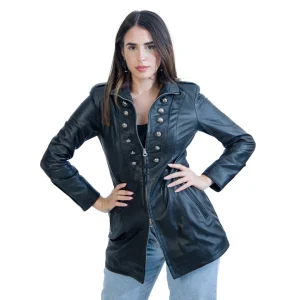 Trench Corto Imperiale Nero Donna