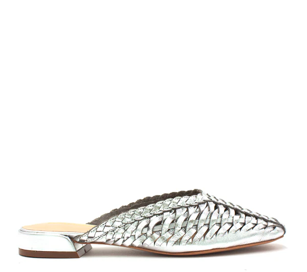 Medina, la mule in pelle argento - immagine 2