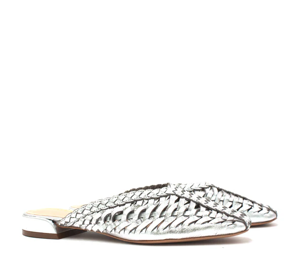 Medina, la mule in pelle argento - immagine 3