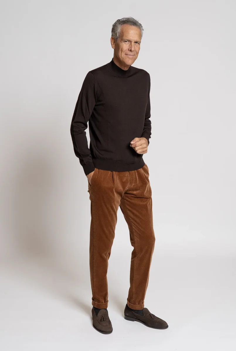 Lupetto super fine Lana Royal Merino Testa di Moro - immagine 2