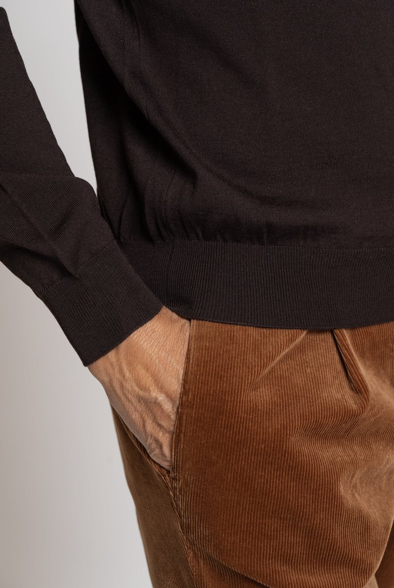 Lupetto super fine Lana Royal Merino Testa di Moro - immagine 7