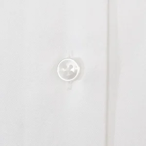 Tessuto in Cotone Twill Bianco Doppio Ritorto