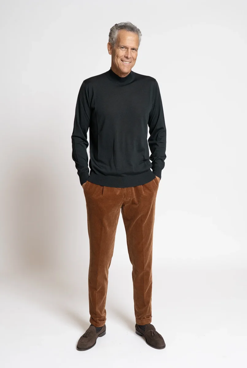 Lupetto super fine Lana Royal Merino Verdone - immagine 2