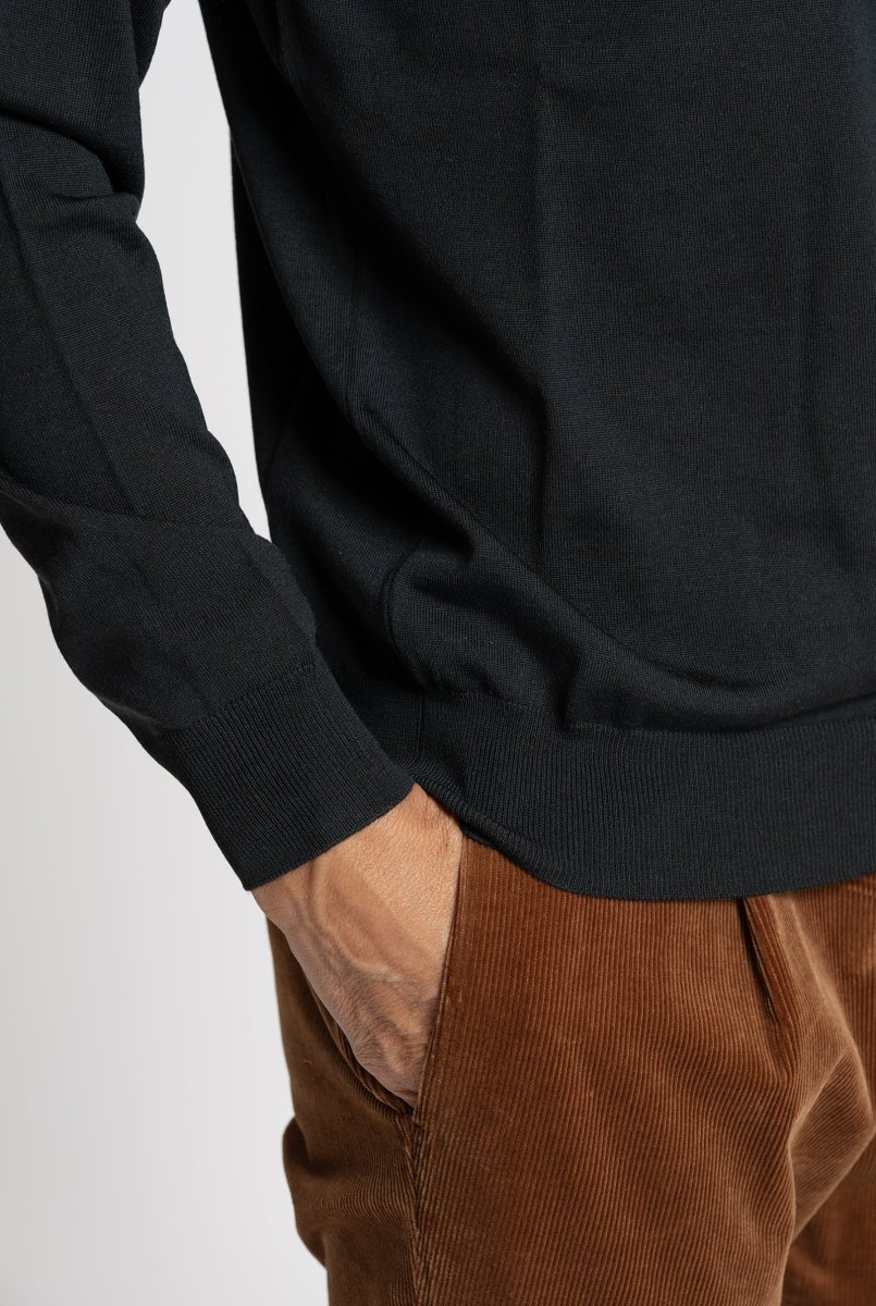 Lupetto super fine Lana Royal Merino Verdone - immagine 4