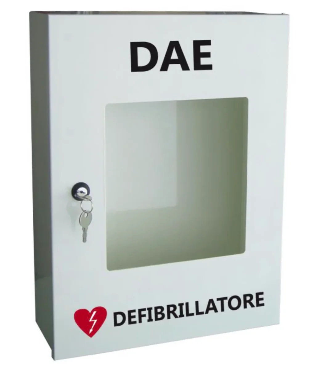 Armadio in metallo porta defibrillatore - immagine 2